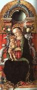 Carlo Crivelli Madonna and Child Enthroned with a Donor painting